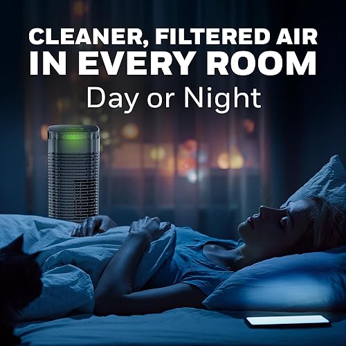 Miniatura 7 de Honeywell Purificador de aire HEPA para el hogar, habitaciones de 990 pies cuadrados en 1 hora, modo automático, indicador de calidad del aire,