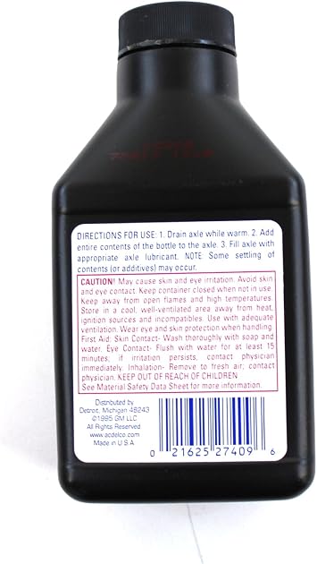 Genuine GM Accessories 88900330 Limited Slip Axle Lubricant Additive - 4 oz.