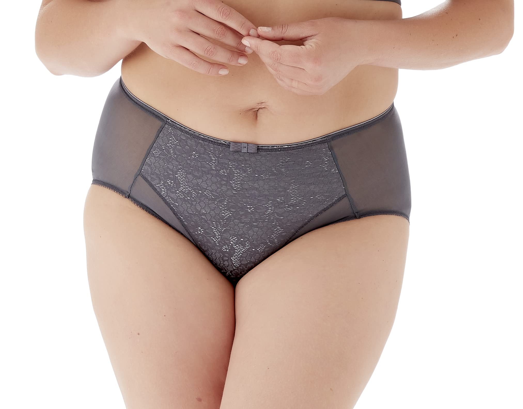 Berlei Beauty Lace Deep Brief Dark Grey M