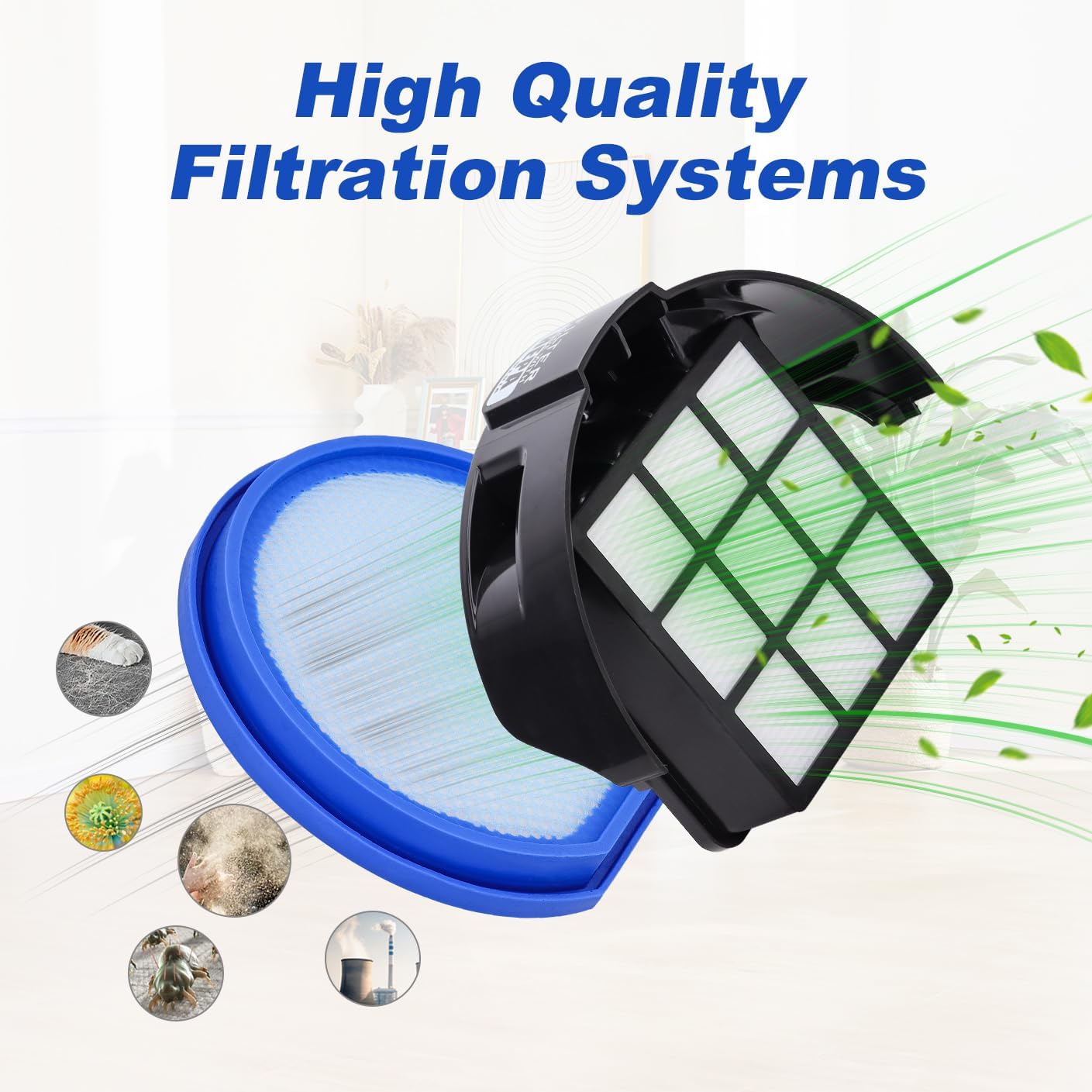 Filter Replacement for Hoover T-Series WindTunnel Bagless Upright Vacuum Cleaner, Replace Part # 303173001, 303172001