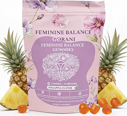 Gorani Gomitas de equilibrio femenino, apoyo probiótico para la salud íntima de las mujeres, gomitas de equilibrio premium, equilibrio de pH y