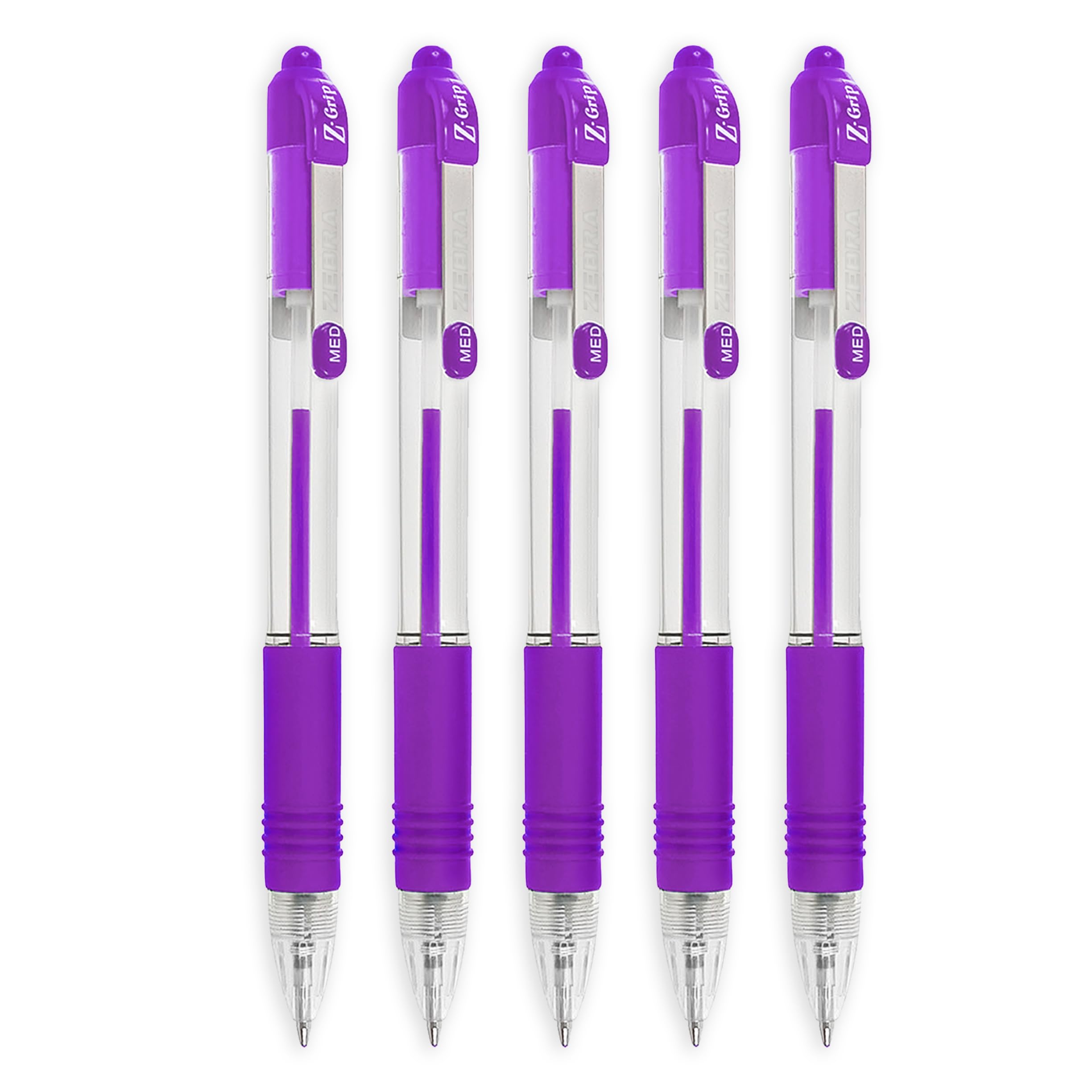Zebra Z-Grip Retractable Ballpoint Pen - Economy Pack of 20 (Violet), 1 count (Pack of 20) - Image 2