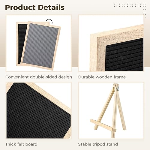 Miniatura 3 de Tablero de letras de ataúd, tablero de mensajes de decoración gótica, tablero de letras espeluznante para mesa o pared, espeluznante fiesta de