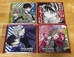 東京エイリアンズ 天空橋 カフェ 缶バッジ コースター 鬼崎 東京エイリアンズ ハオハオカフェ コースター東京限定 (郡司