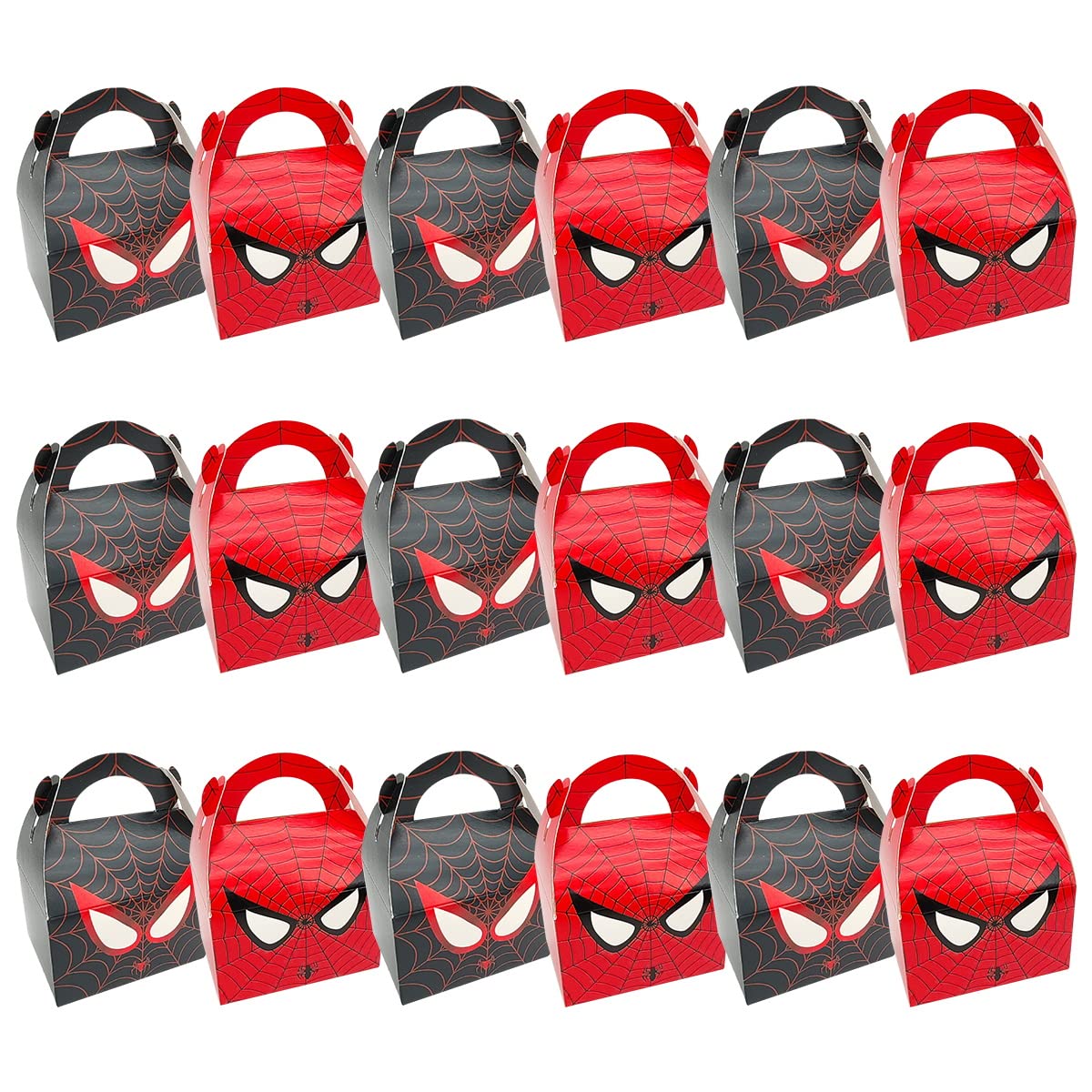 Candy gift box Gifts Boxes Set Party Favour Boxes Design Candy Cookie Treat Goodie Box With Handle Use for Dessert Birthday Gifts Party Wedding for Boys Girls Kids Festival Supplies