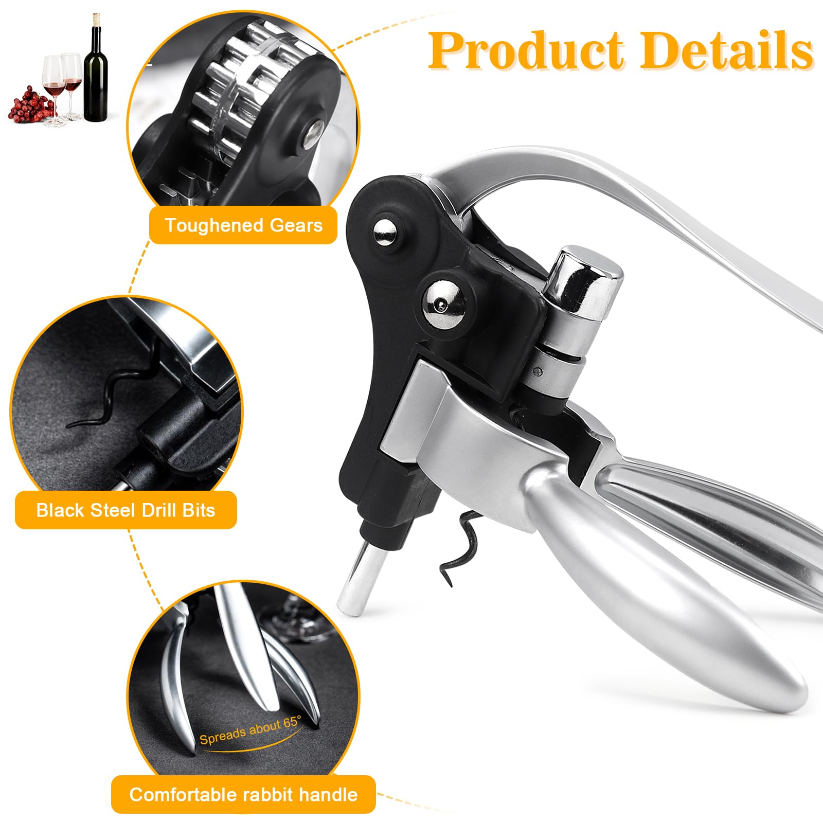 Tire-bouchon Ouvre-bouteille Ouvre Double Festival Du Camping Ami Du