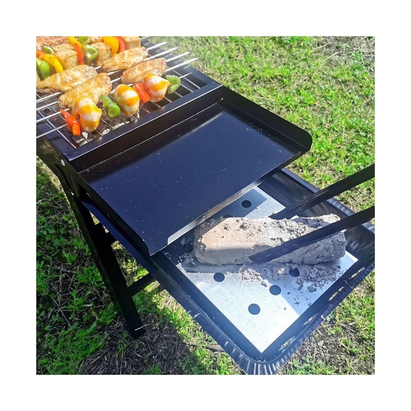 Griglia da Tavolo Stufa for Barbecue all'aperto for la casa for spiedini alla griglia Portatile Pieghevole da Cortile