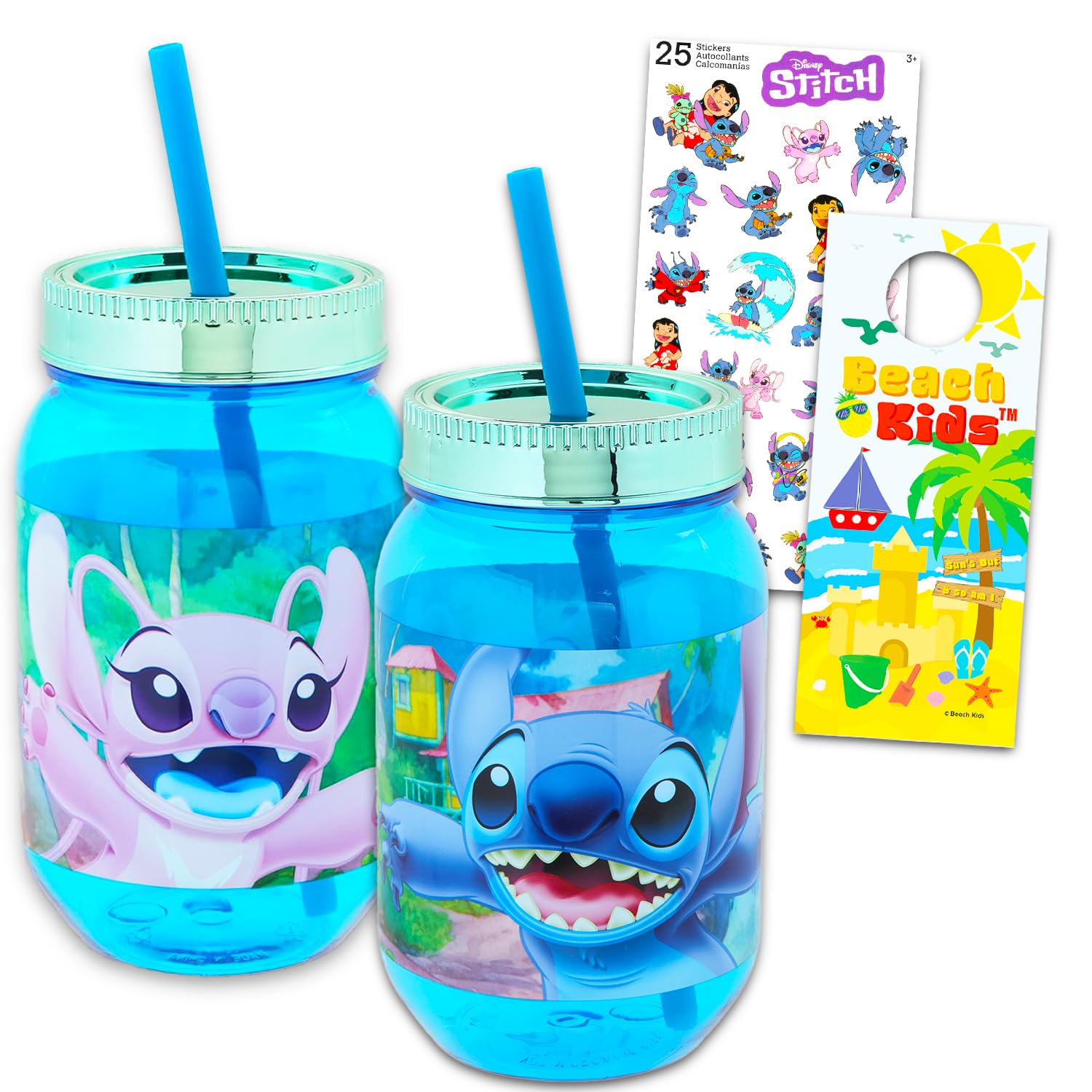 Amazon.com | Lilo and Stitch Water Cups - Bundle with 2