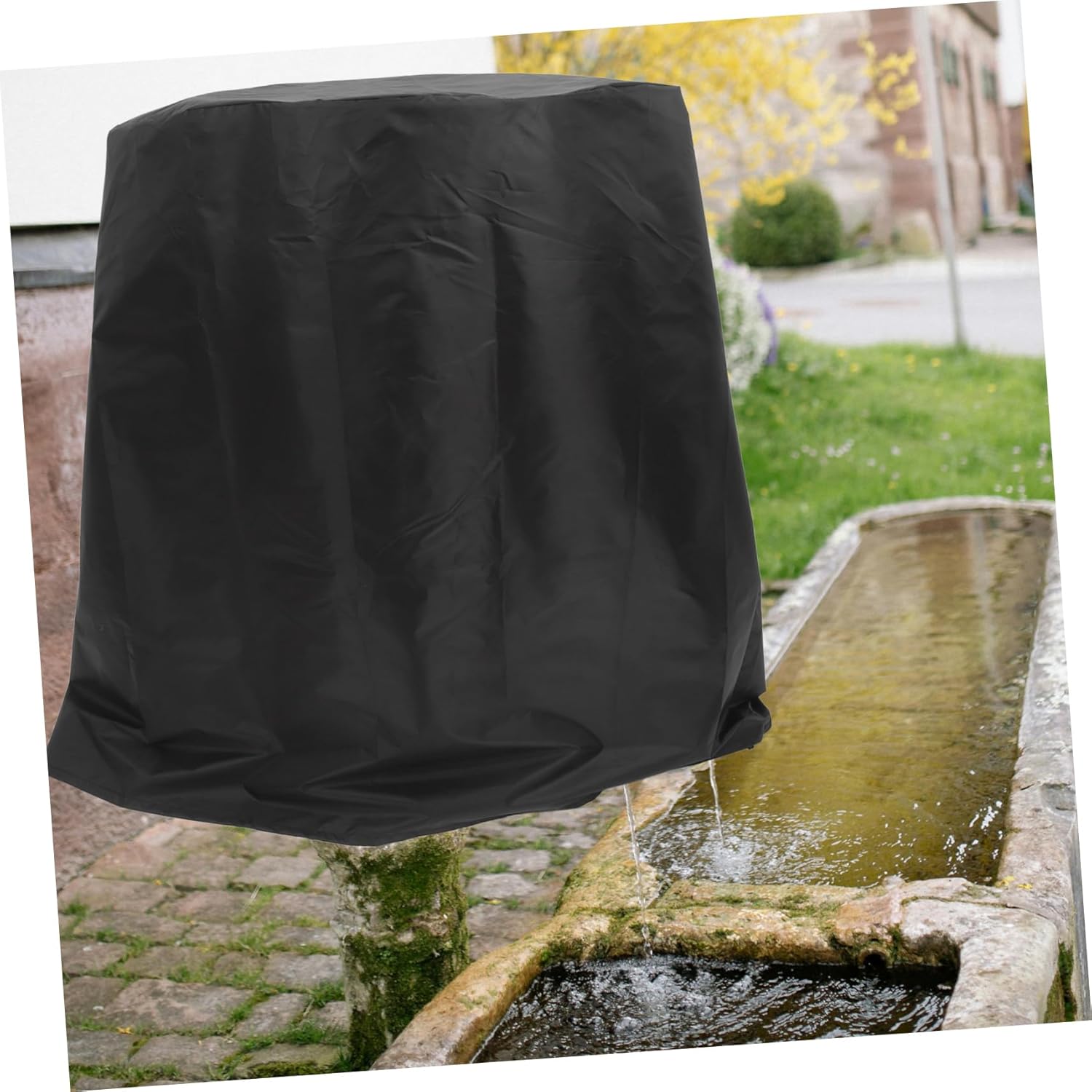 ibasenice Outdoor Fountain Statue Rain Shield Oxford Fabric Bird Bath Protector for Winter