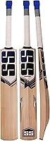 SS Kashmir Willow Leather Ball Cricket Bat - Adult Full Size with Thick Edges & Impact Protection Cover