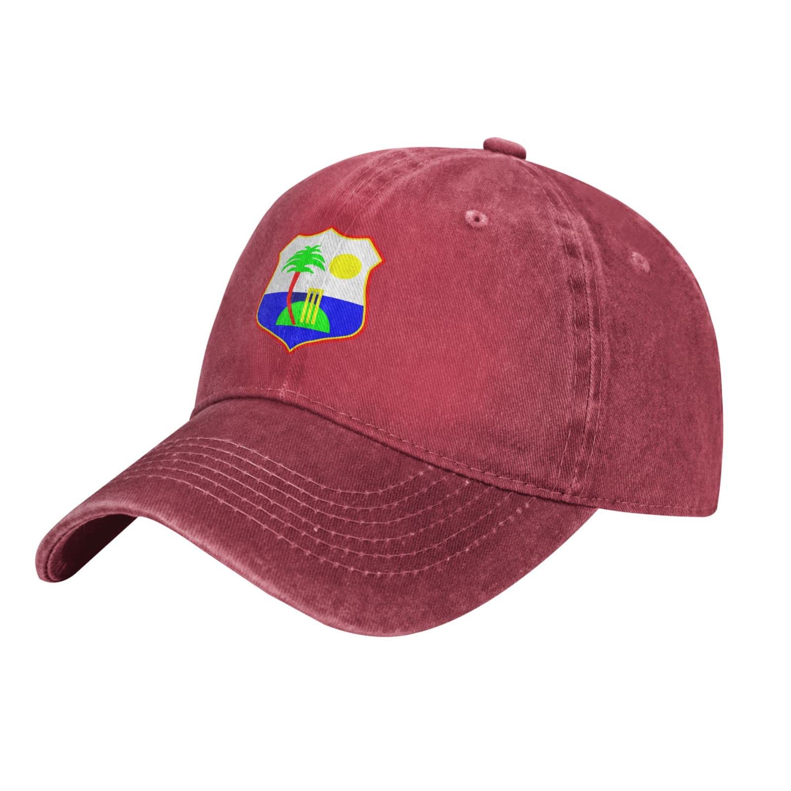 Baseball Cap West Indies Cricket Board Flag Baseball Hat Breathable Cowboy Cap Unisex Dad Hat for Activities Fishing