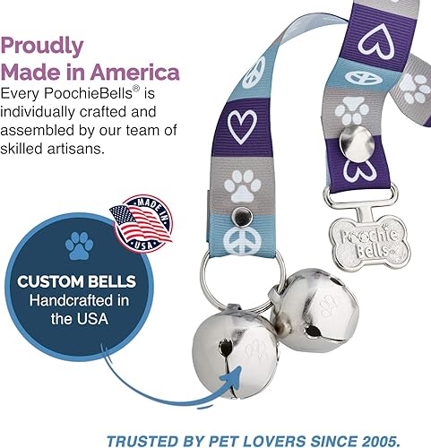 Miniatura 2 de El timbre original para orinal para perro, campanas de perro para entrenamiento de orinal y ruptura de casa de cachorros, entrena a tu perro en