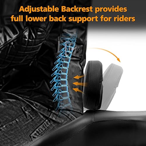 Miniatura 3 de XFMT Almohadilla de respaldo desmontable ajustable para conductor enchufable para Harley Touring Road King CVO Street Electra Glide 2009-2023