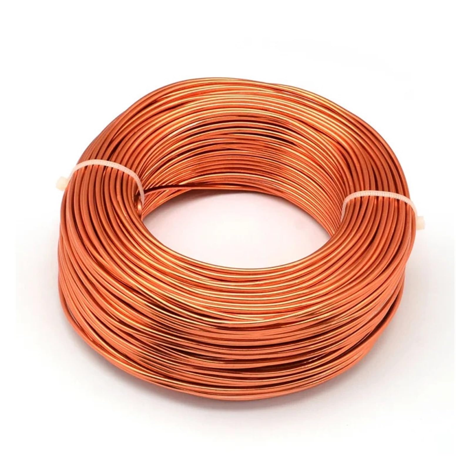 Rzeźbienie w aluminium Metal Drut rzemieślniczy, Drut aluminiowy 500g 0,8-4mm wielokolorowy do samodzielnego wyrobu biżuterii(Orangered,3.5mm)