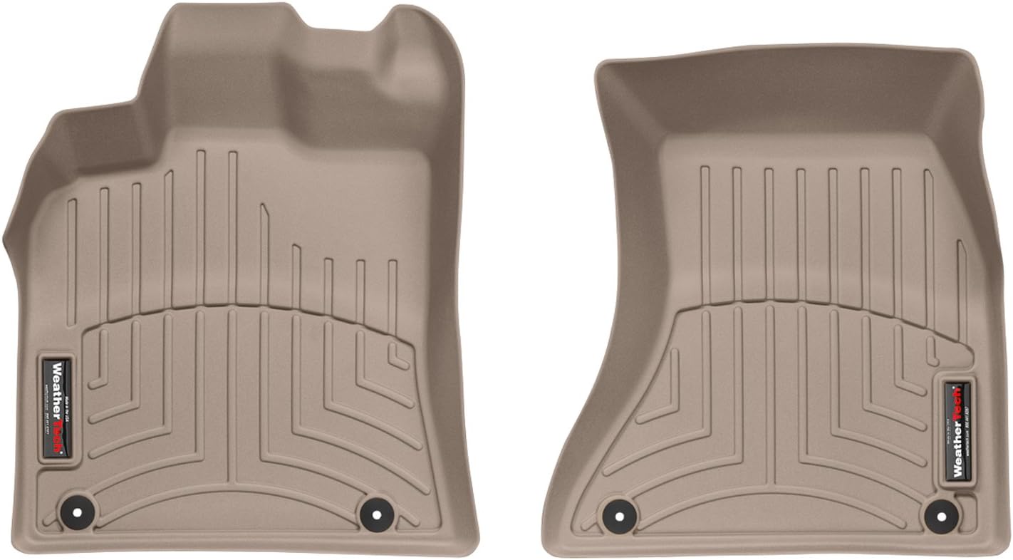WeatherTech Custom Fit FloorLiners for Audi Q5, SQ5, Macan - 1st Row (442301), Black