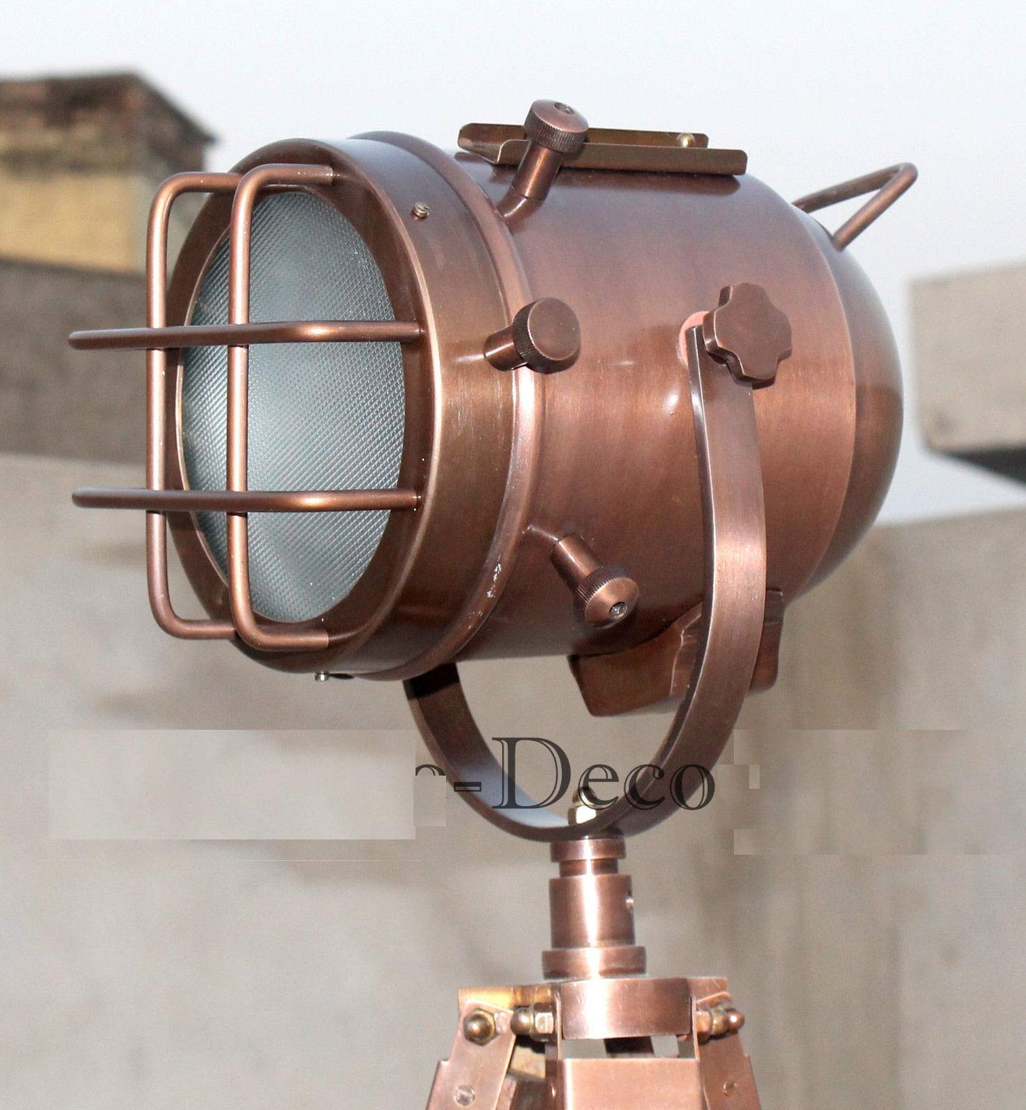 Regal Nauticals Industrial Nautical Studio Searchlight Tripod Studio Floor Lamp