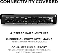 Vista 6 de Máquina de batería electrónica Alesis SR16 con estéreo de 24 bit, clásica, con articulación dinámica, Negro