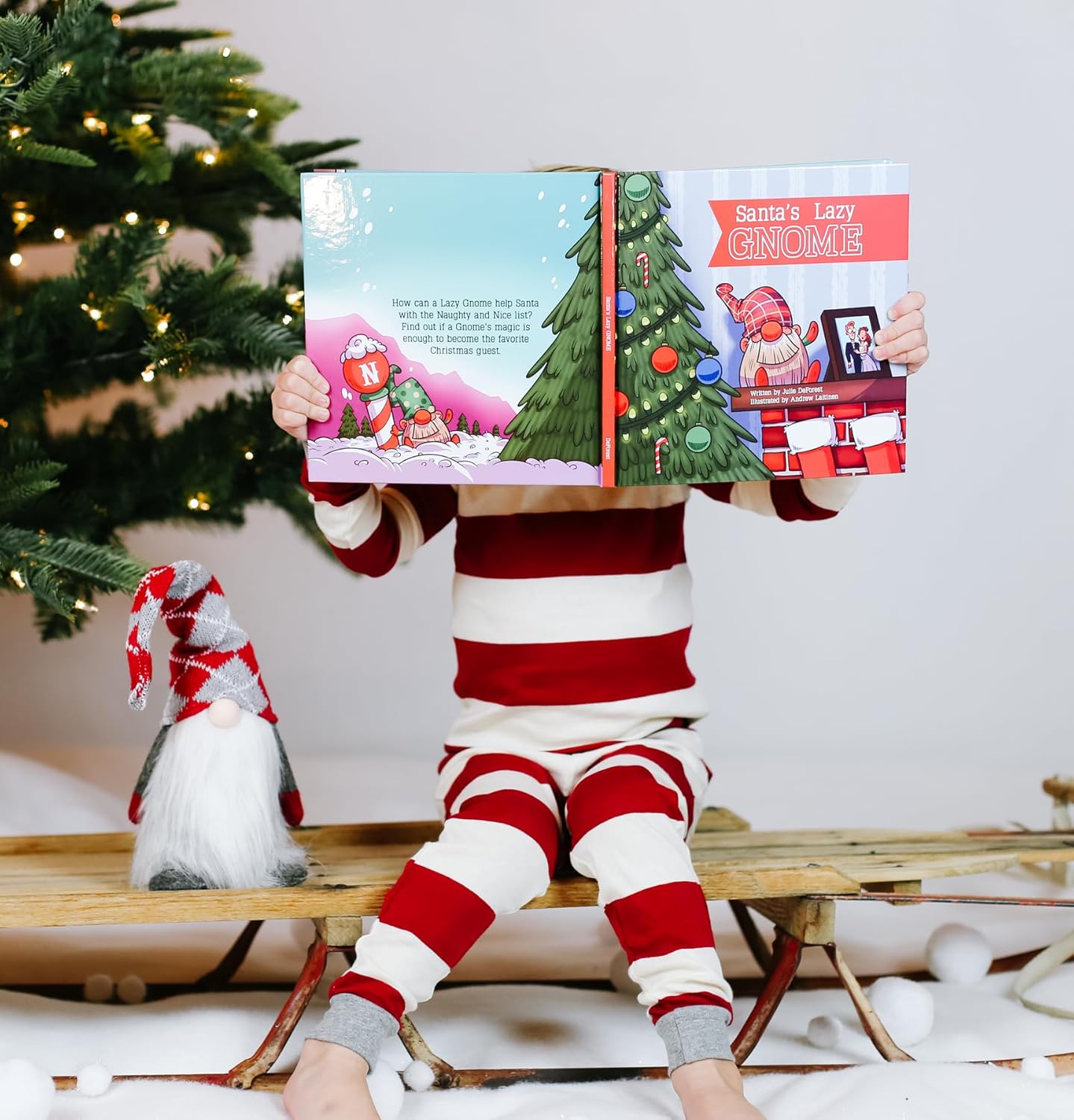 Santa's Lazy Gnome | Book & Gnome