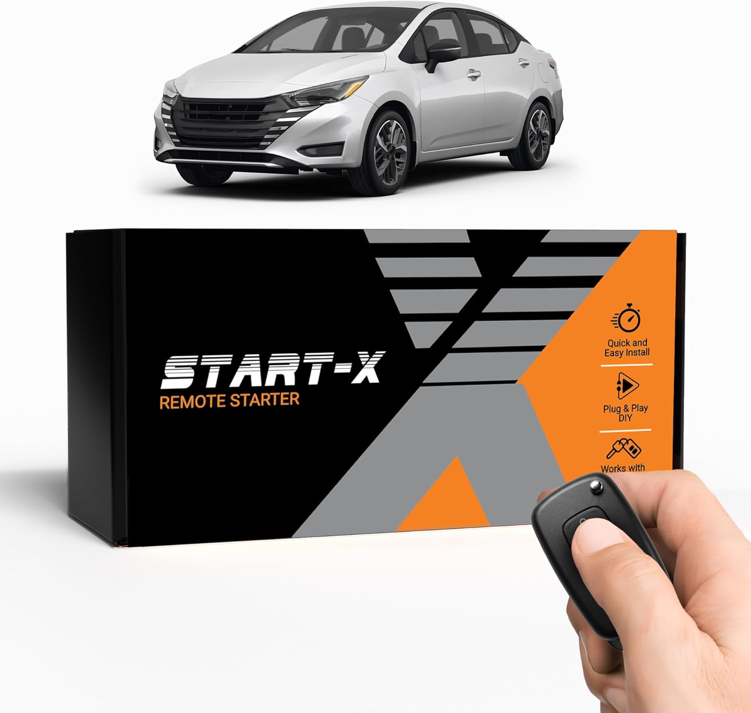 Start-X Remote Starter Kit for Nissan Versa (2020, 2021, 2022, 2023) Vehicles | Push-to-Start Ignition | Plug & Play Install | Lock 3X to Remote Start | Zero Wire Splicing