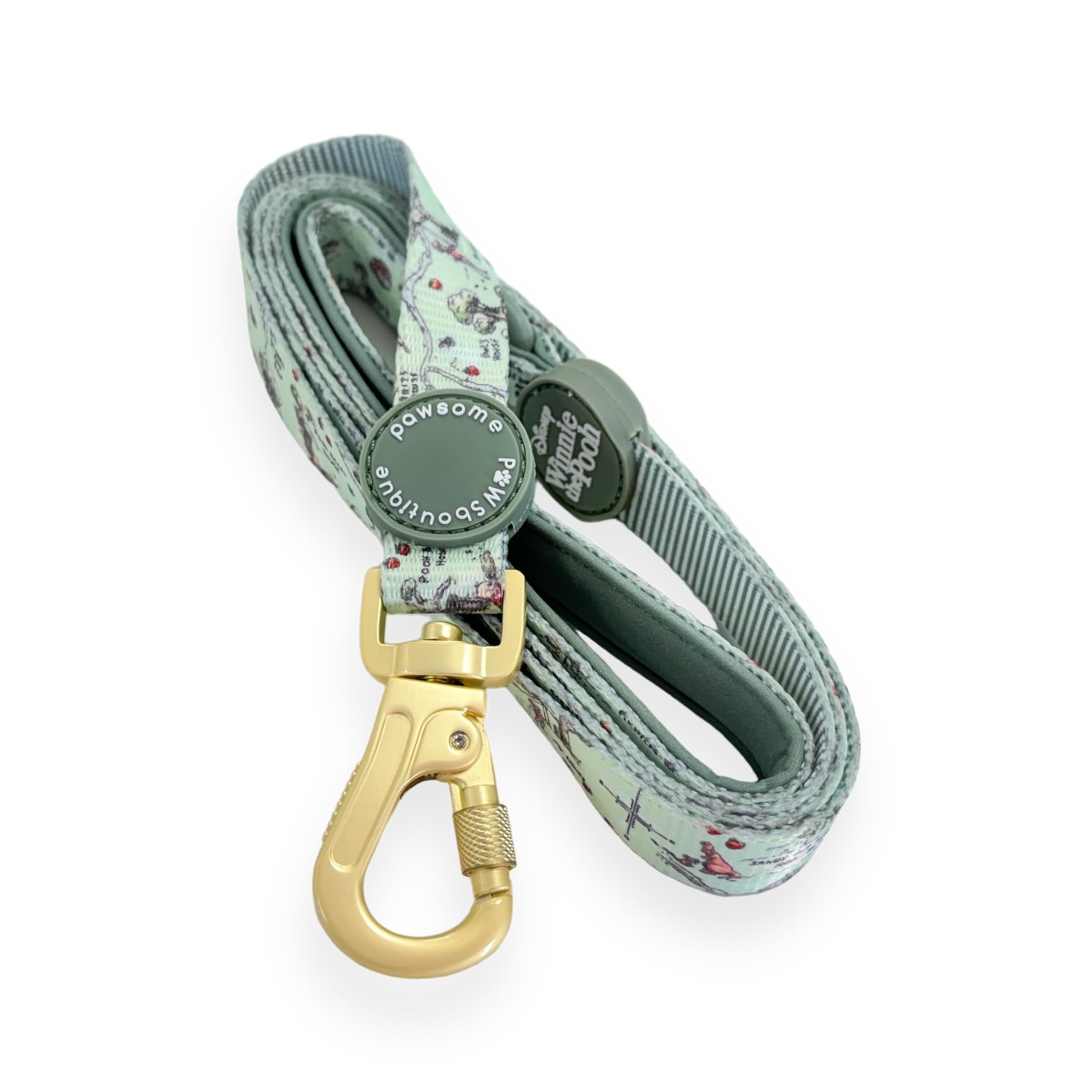 Pawsome Paws Boutique 100 Aker Woods Dog Lead - 5ft Stylish Disney Dog Leash with Soft Grip & Durable Carabiner Clip