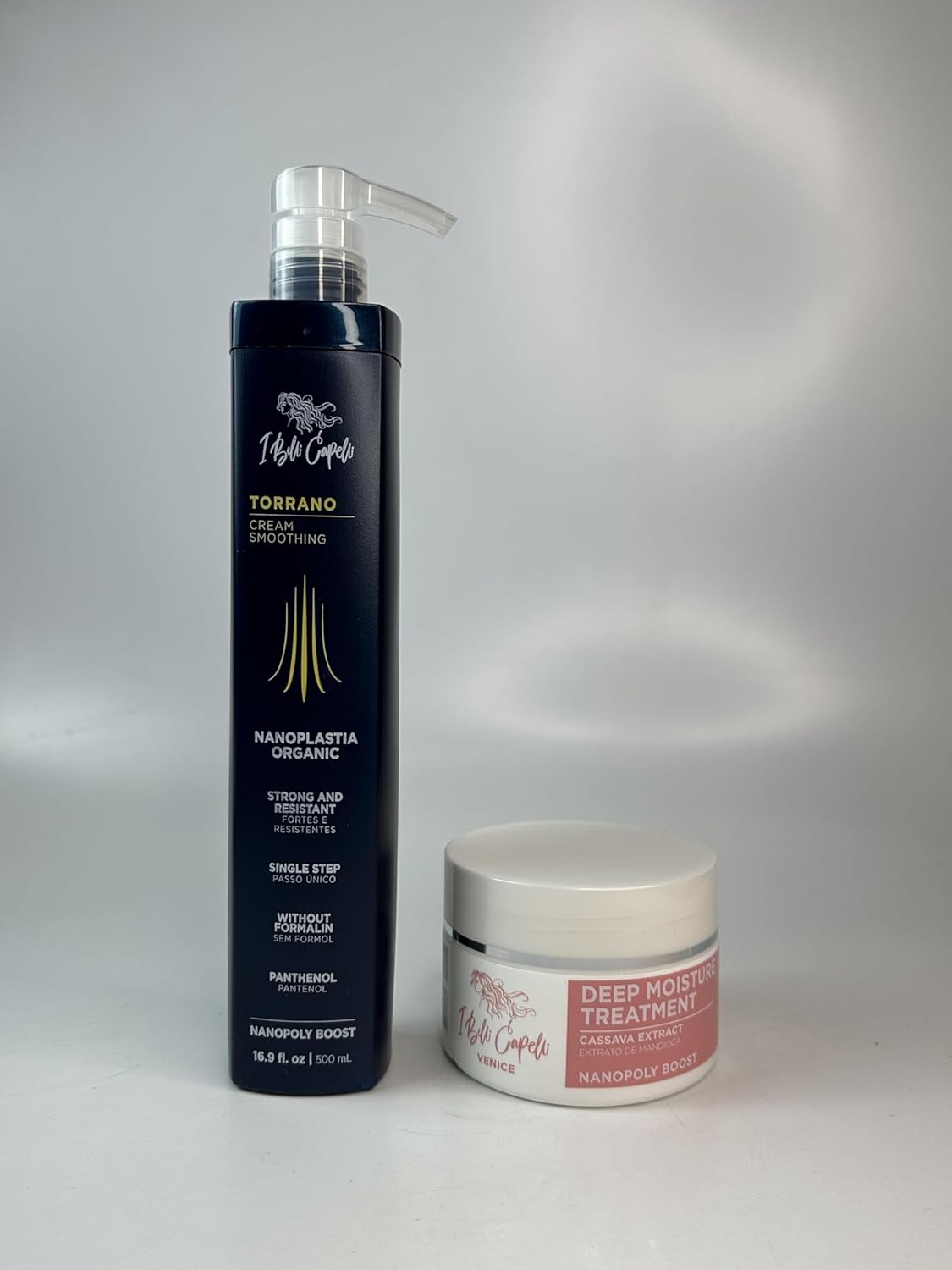 I Belli Capelli Torrano Keratin Kit, Keratin Hair Treatment Straightening in 1 Step (500ml) + Argan Oil Mask (250g)-Nanoplastia Keratina para Alisar el Pelo Sin Formol- Progressiva (2 pack) - Image 9