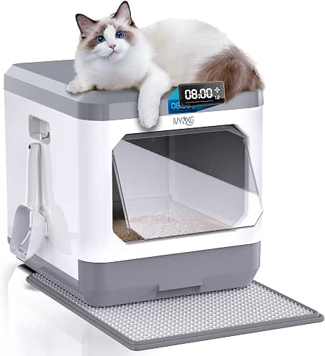 (2024) Smart Cat Litter Box, Enclosed Extral Large Litter Box