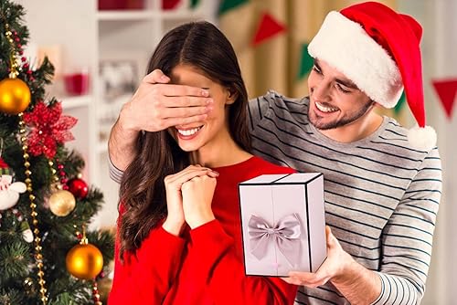 Miniatura 120 de ADDWel Rose Gifts for Women - Preserved Real Roses Forever Purple Flowers with I Love You in 100 Languages Necklace and Cute Moss Bear for