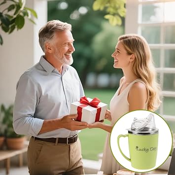 350ml Sippy Cup with Straw, Green Beakers for Elderly 3-in-1 Non Spill Cups for Elderly, Drinking Cups with Lids and Straws Suitable for The Elderlys and People with Limited Mobility