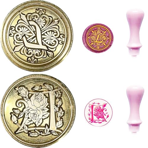 YOKIOU 2 sello de cera letra L (L)