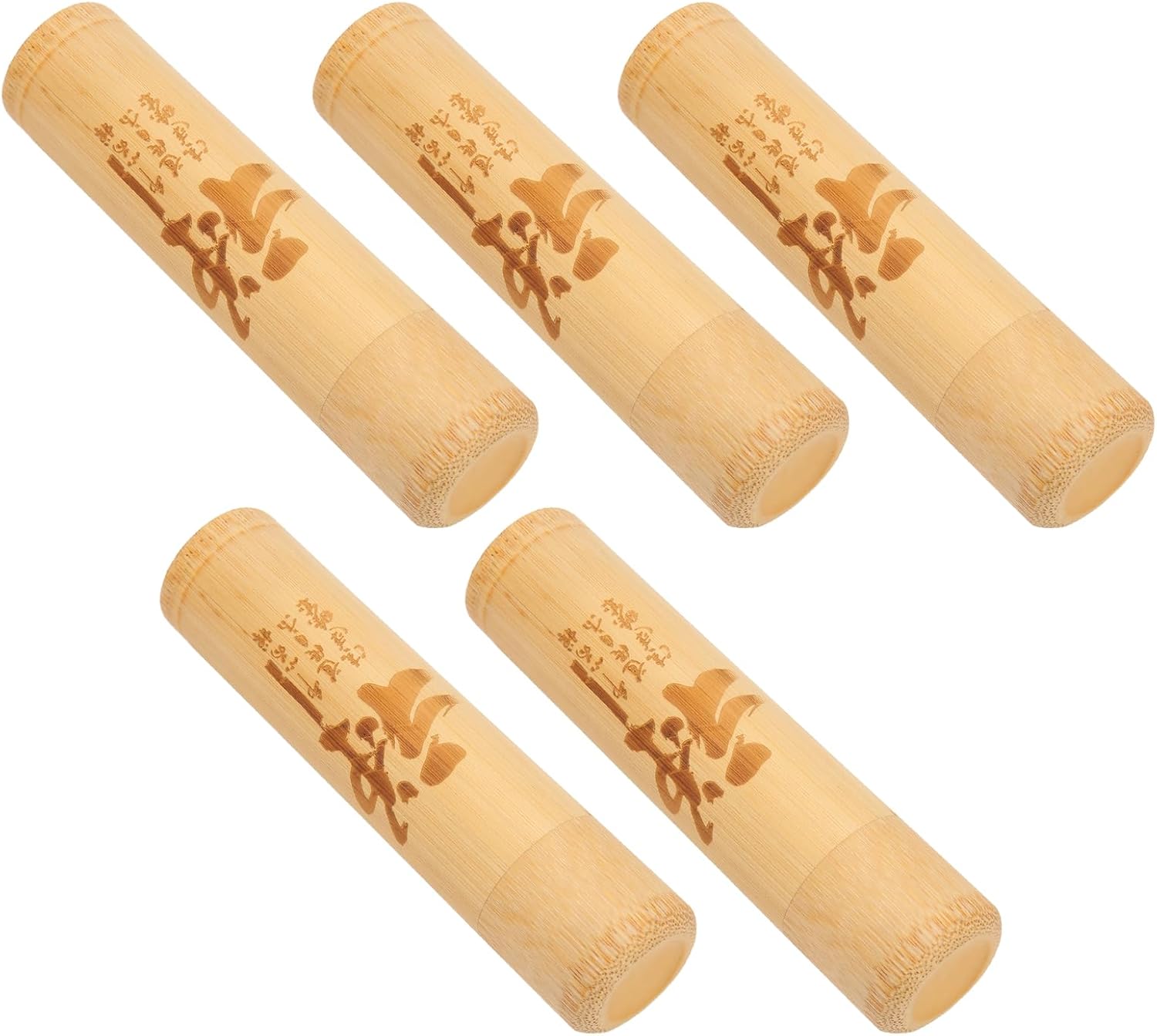 5PCS Scattering Urns, Mini Ash Scattering Tubes for Pets, Bamboo Scattering Urn Small Cremation Ashes Keepsake, Extra Small Scattering Tubes