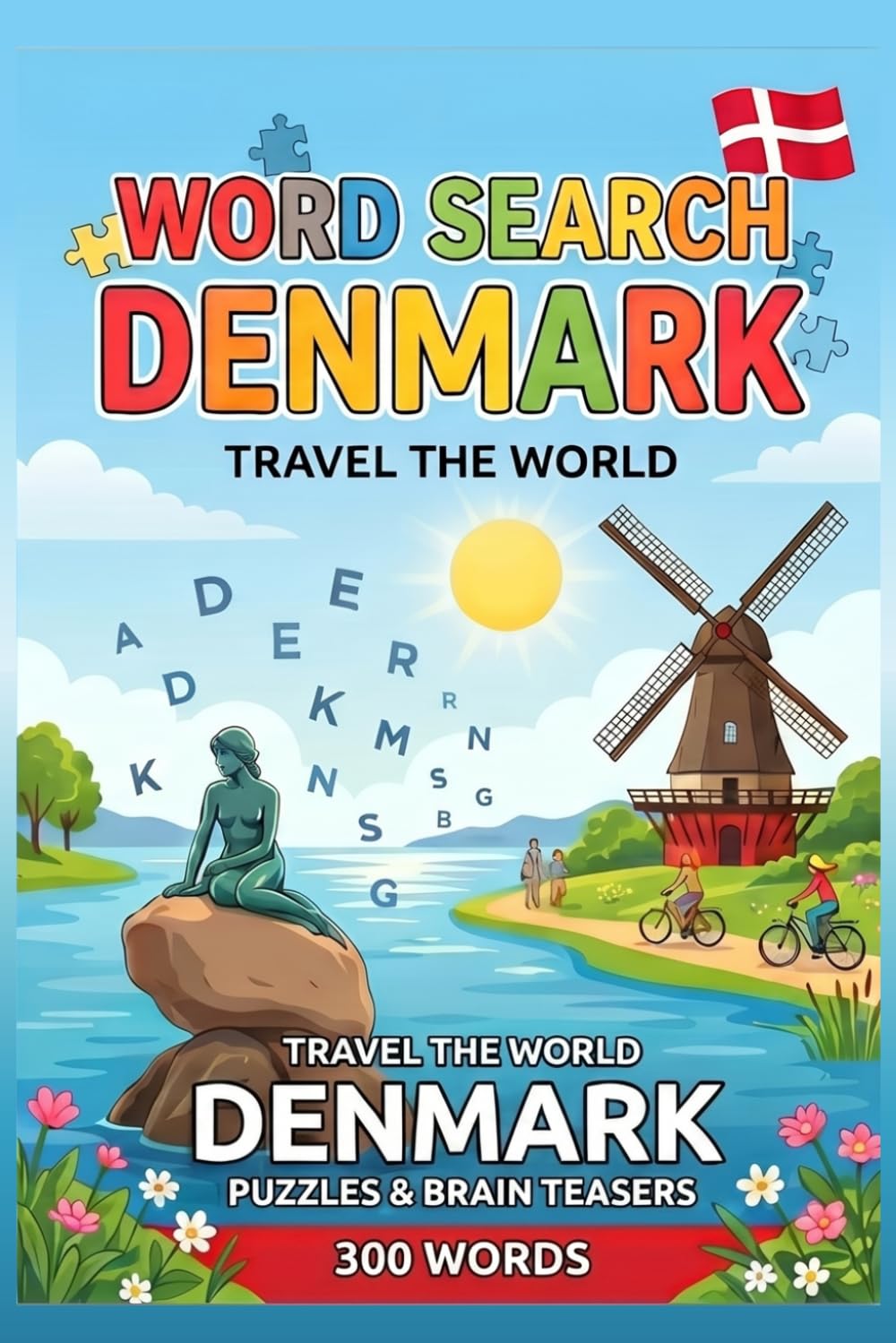 Travel Word Search Denmark: Large Print Edition: 15 Thematic Puzzles Exploring Danish Culture, History, Vikings & Hygge | Brain Games for Adults, Seniors & Teens (Travel the world word puzzle)