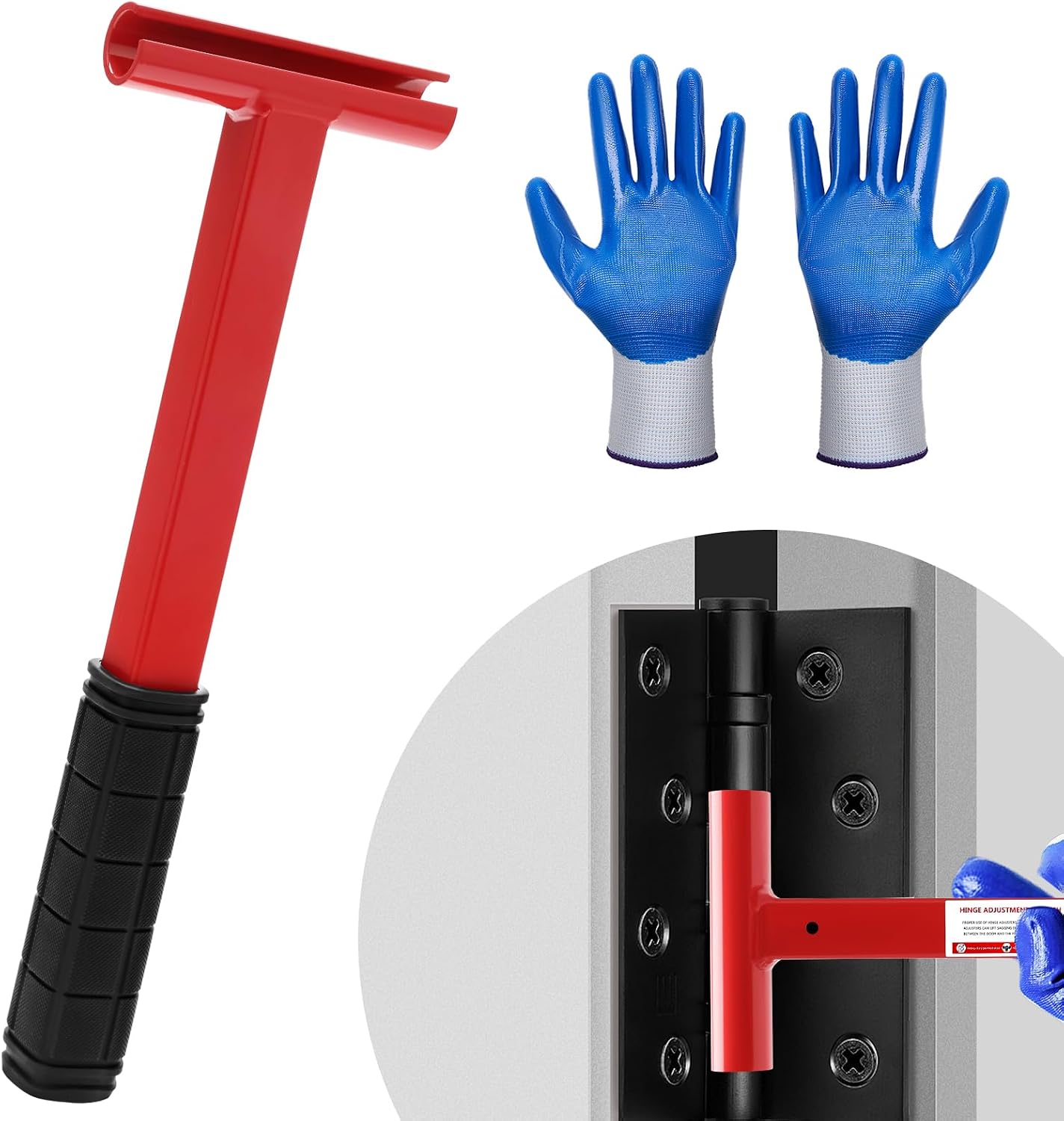 Curated visual reference: Gallery Detail: Solaradgy Door Hinge Adjustment Tool Red Heavy Hinge Gap Adjusting