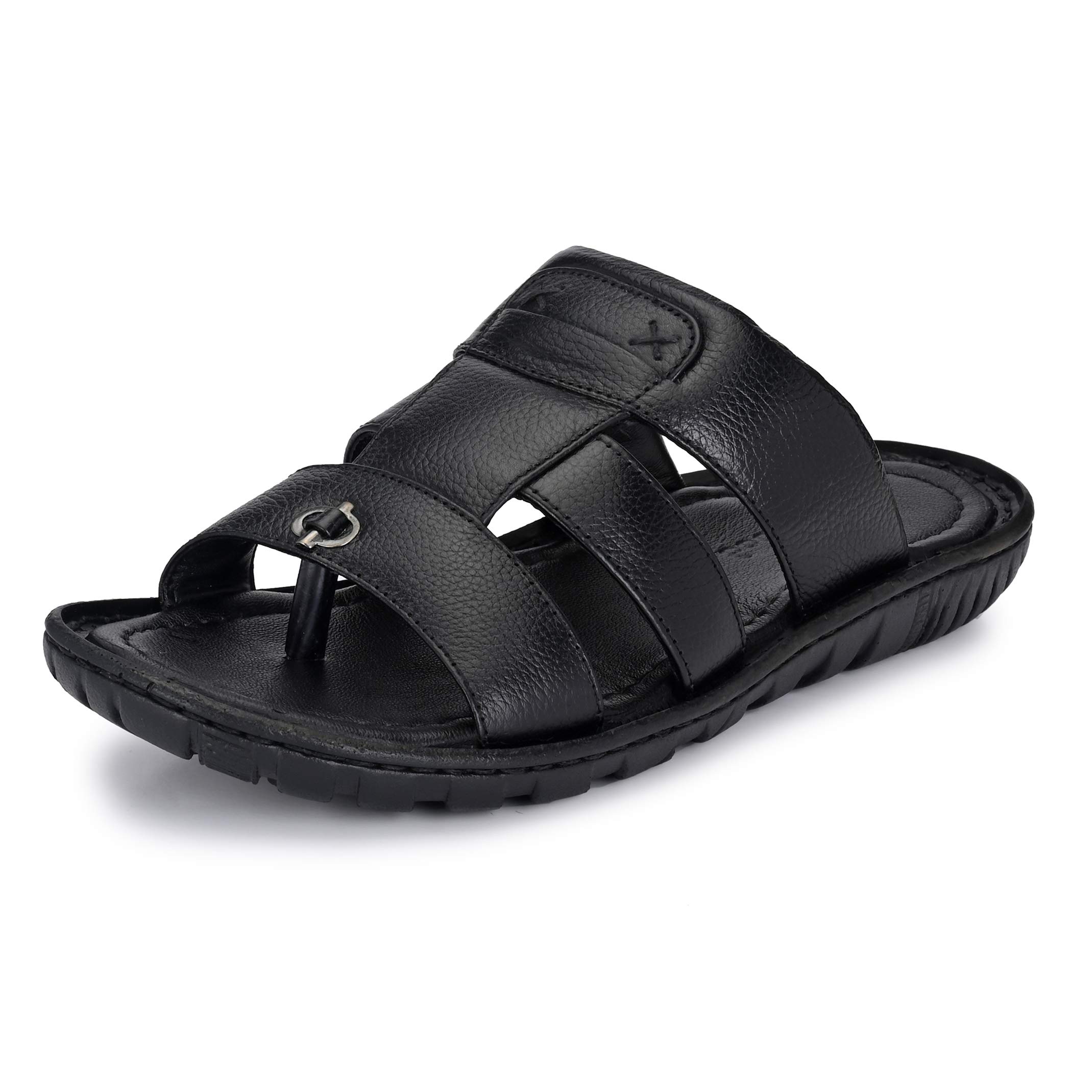 BurwoodMen BWD 127 Leather Flip Flops Thong Sandals