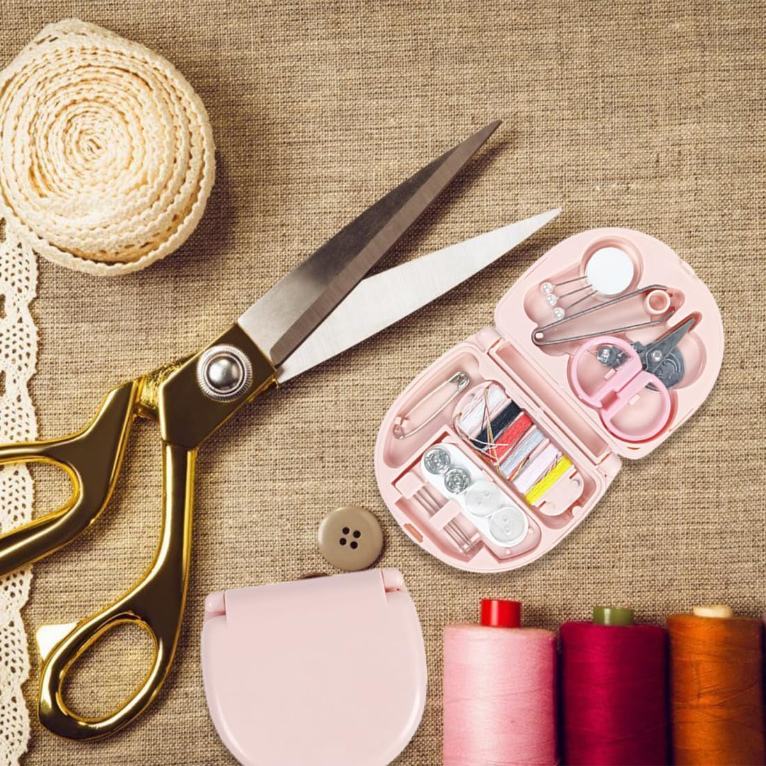 Mini kit da cucito da viaggio: strumento portatile per riparazioni di