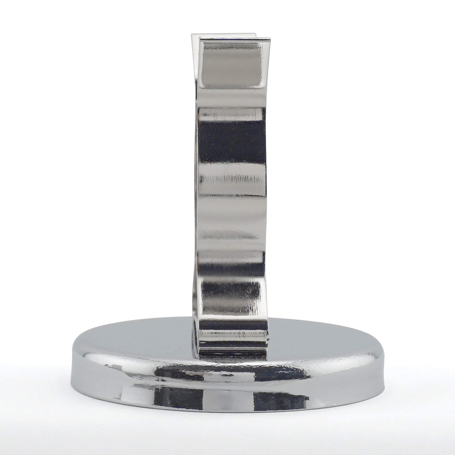 Master Magnetics RB50NPCX2 Magnetic Hook, Round Base Magnet Fastener with Steel Clip Chrome Plate, 2.04" Diameter, 2.210" Total Height, 35 Pounds, Silver (Pack of 2) : Industrial & Scientific