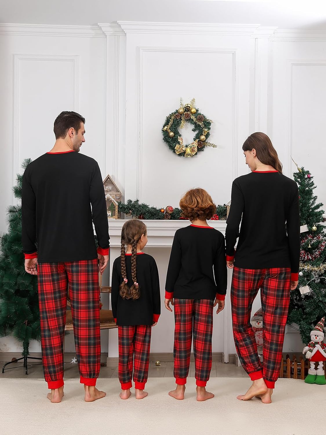 Family Christmas Pajamas Matching Sets Xmas Pajamas for Women/Men/Couples, 2 Piece Christmas Pjs Matching Set - Image 3