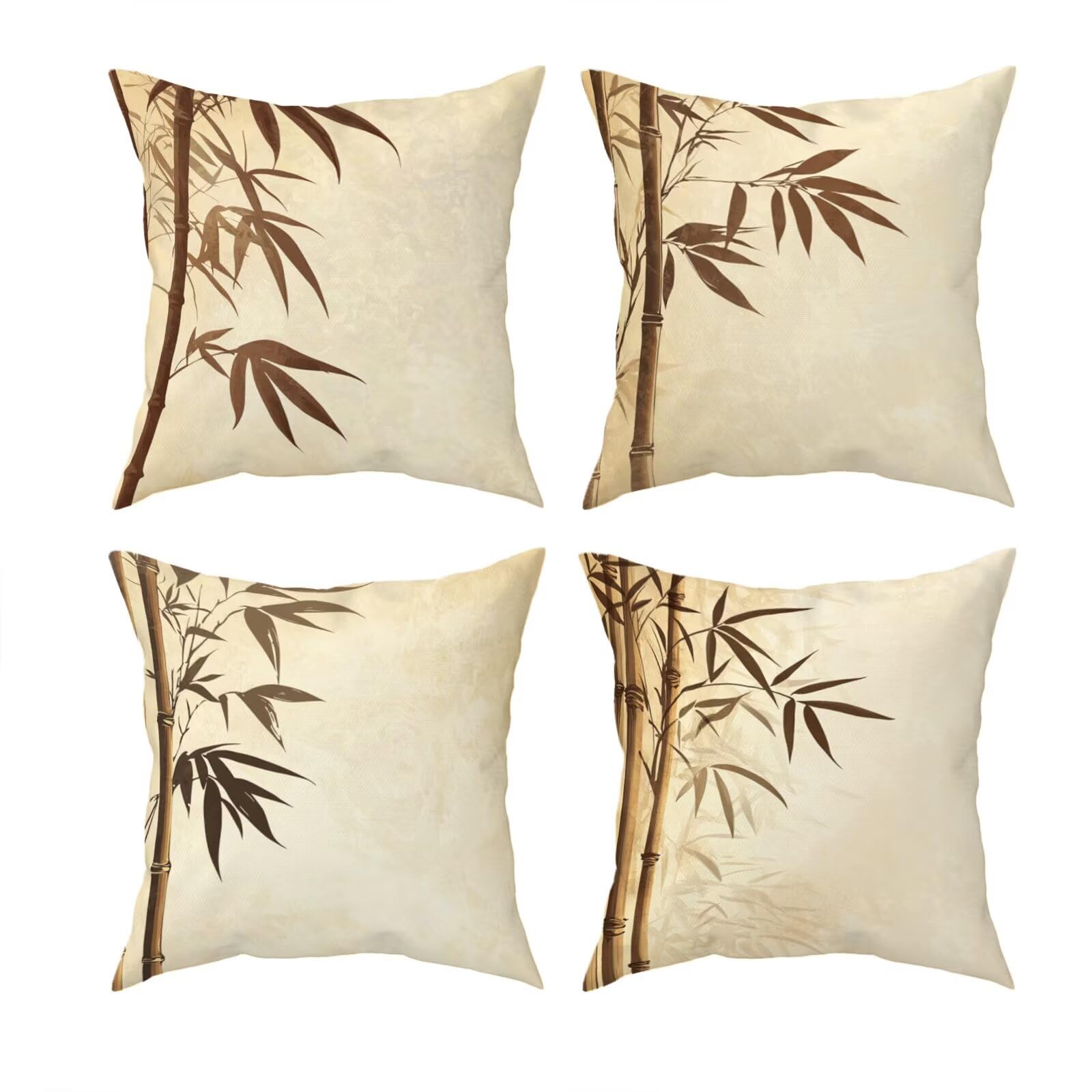 Coussin extérieur imperméable lot de 4 lavable avec impression G-46