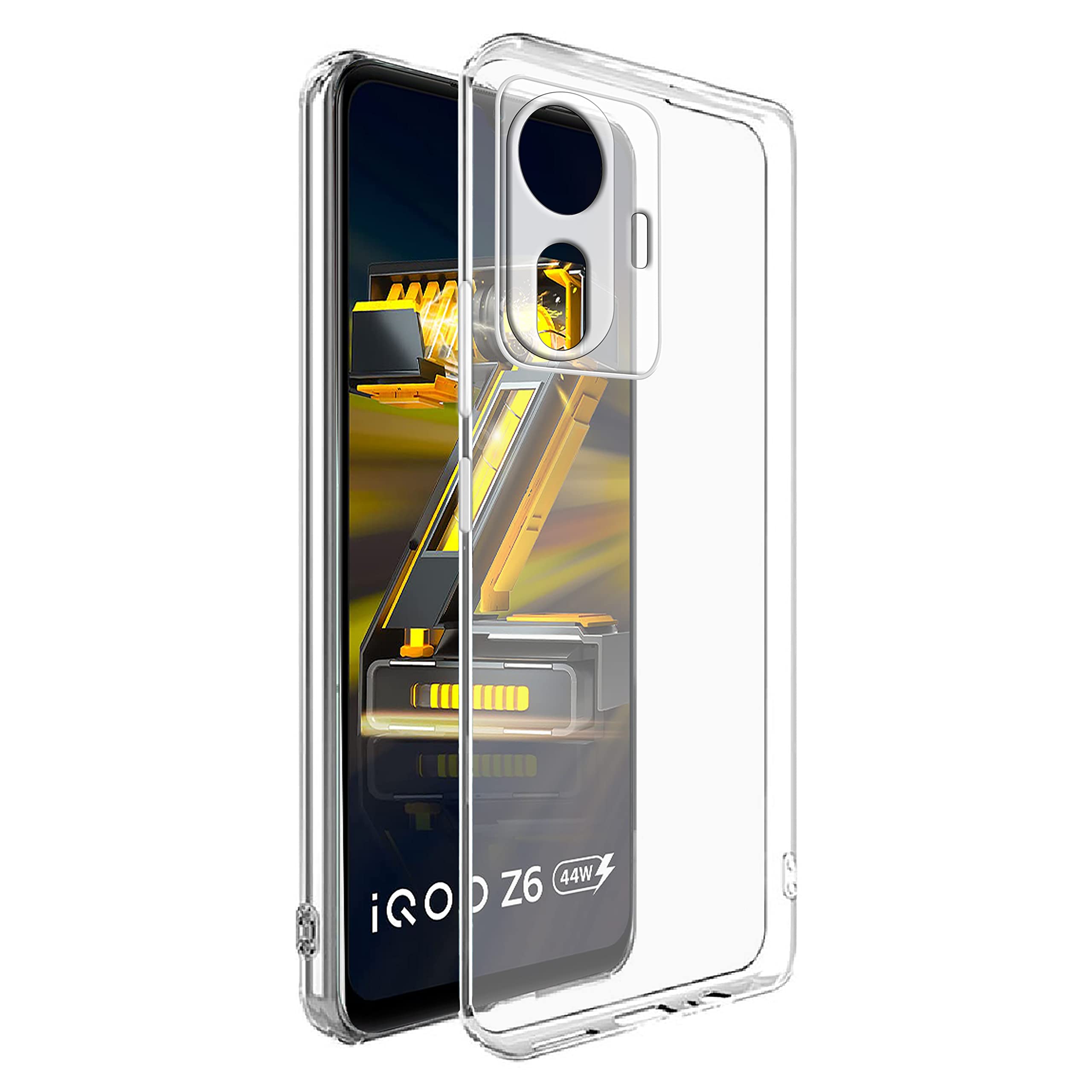 Amazon Brand- Solimo Basic Case for iQOO Z6 44W 4G (Thermoplastic Polyurethane_Clear) (B0B6GDQFDL) Amazon Price History, Amazon Price Tracker