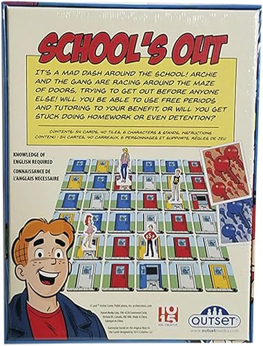 Miniatura 2 de Keys to Riverdale High – Haz tu camino a través y fuera de la escuela – Juego de cartas para construir el tablero – 2 a 4 jugadores – diferente cada