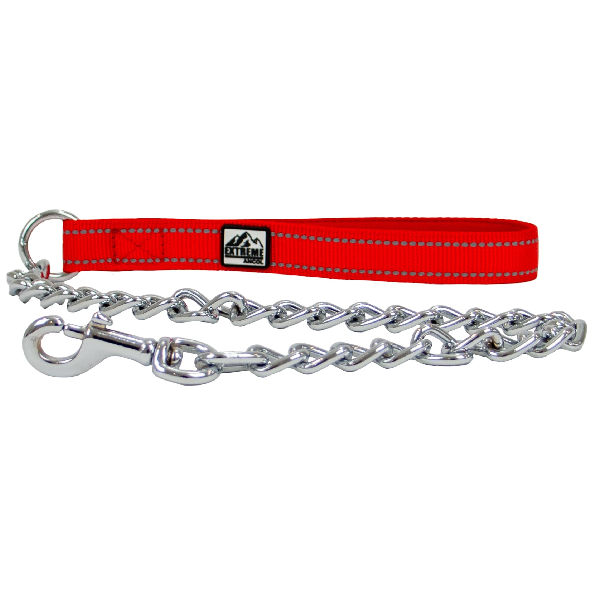 Ancol Extreme Extra Heavy Dog Chain Lead in Red, Heavy Duty Pet Leash