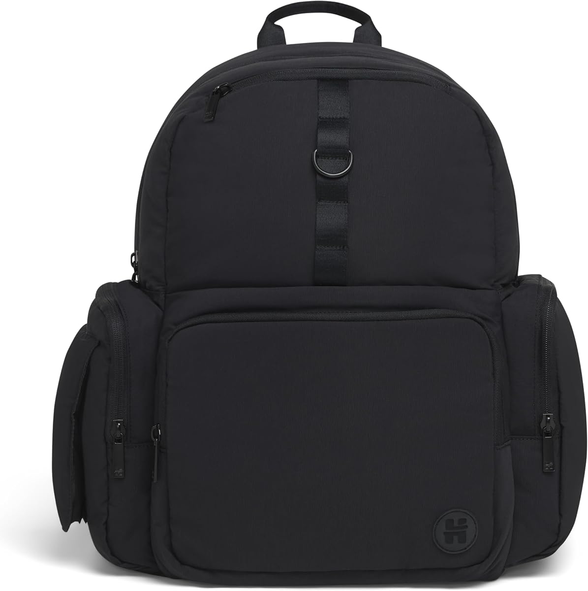 Unisex-adult Day Pack Diaper Backpack, Black/Solid, One Size