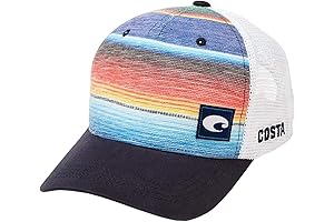 The Costa Baja Stripe Trucker Hat - The Perfect Accessory for Your Vacation