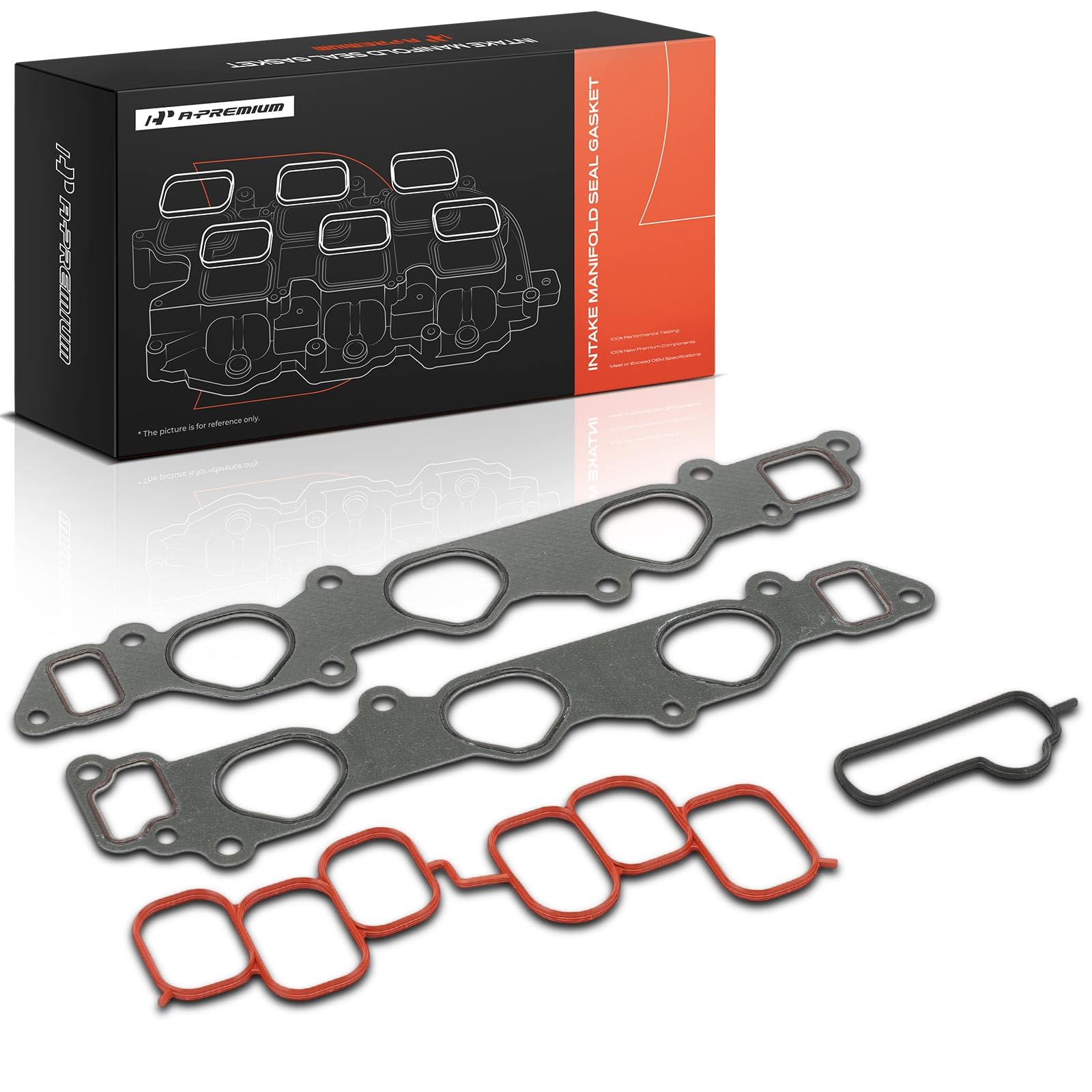 A-Premium Lower and Upper Engine Intake Manifold Gasket Set Compatible with Toyota Camry 2004-2006, Highlander 2004-2010, Sienna 2004-2006, Solara 2004-2008 & Lexus RX330 2004-2006, RX400h, ES330