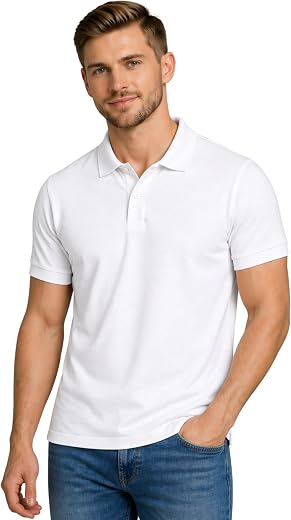 INKKR Men's Polo Neck Half Sleeve Solid T-Shirts