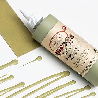 Dixie Belle Voodoo Gel Stain - Bayou Moss (8oz) - Earthy Green Water-Based Stain for Wood Projects - DIY Wood Grain Enhancer for Projects