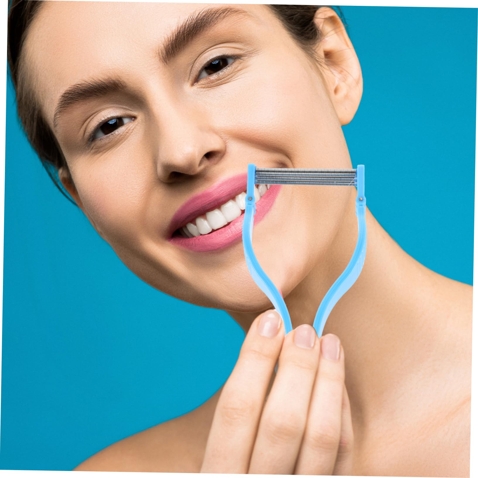 OSOLADY Facial Hair Removal Spring for Women Chin Cheeks Hair Remove Tool Spring Epilator for Women Easy and Quick Hair Removal Portable Design