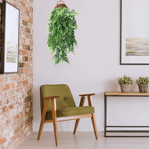 Miniatura 5 de Plantas artificiales, para decoración de Navidad, palmeras de plástico, arbustos, arbustos, hierba, hogar, jardín, resistente a los rayos UV,