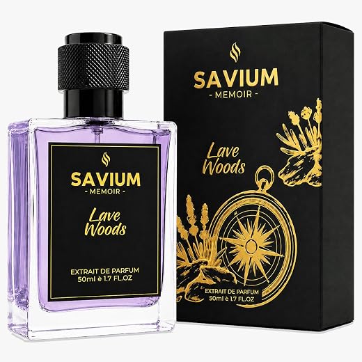 SAVIUM Luxury Lave Woods - Long Lasting Perfume | Parfum for Men &amp;Women | Extrait de Parfum 50ml | Lavender, Oud, Hyacint...
