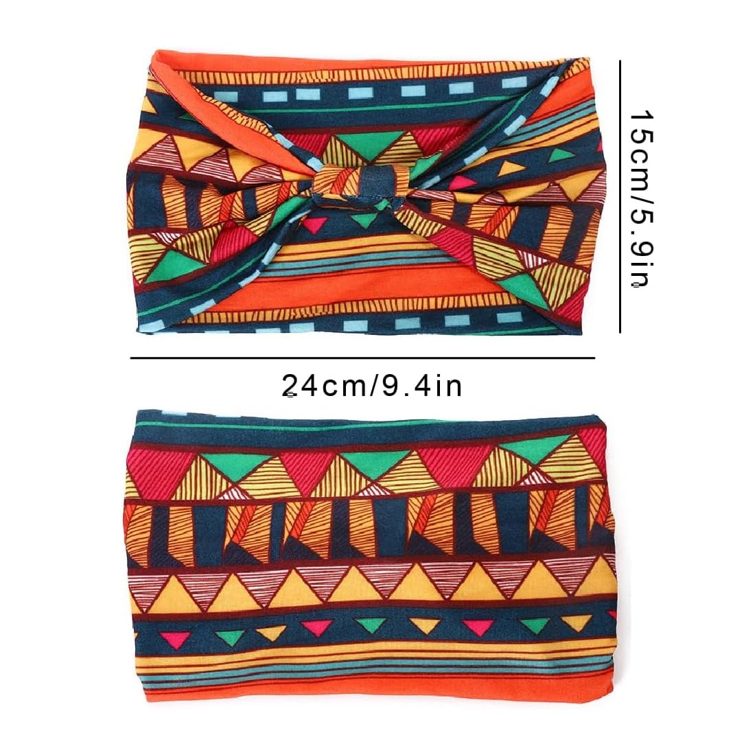 4 Pezzi Fasce per Capelli Donna Fascia per Capelli Boho Stile Ragazze Elastiche Larghe Accessori Fasce Per Capelli Africa Cerchietto Capelli Donna Elastic Bandana
