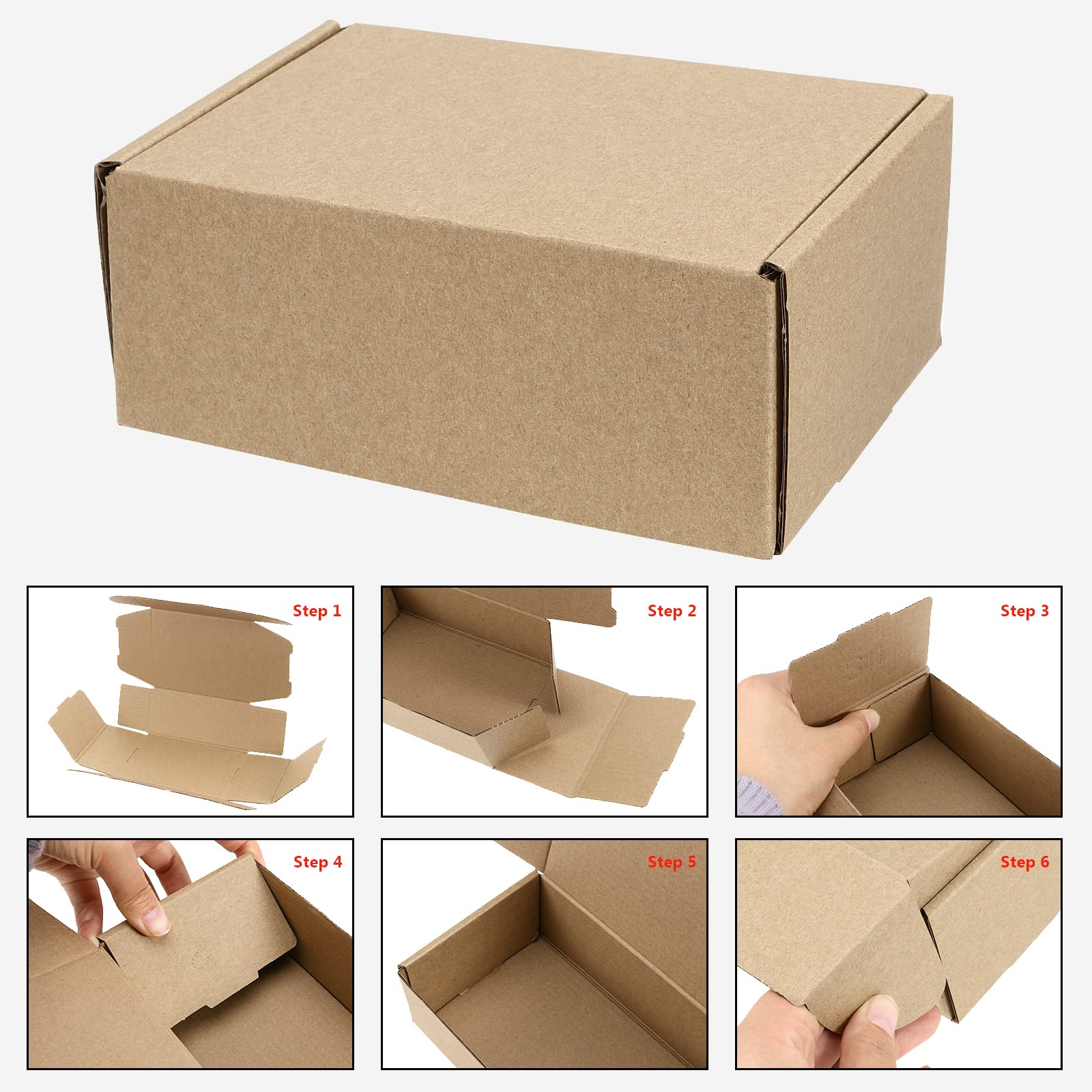 Scatole Spedizioni 14x10x6 Pollici Scatole Di Cartone Per Spedizioni 14x10x6 Pollici Ondulate E 719782 - Foto 11